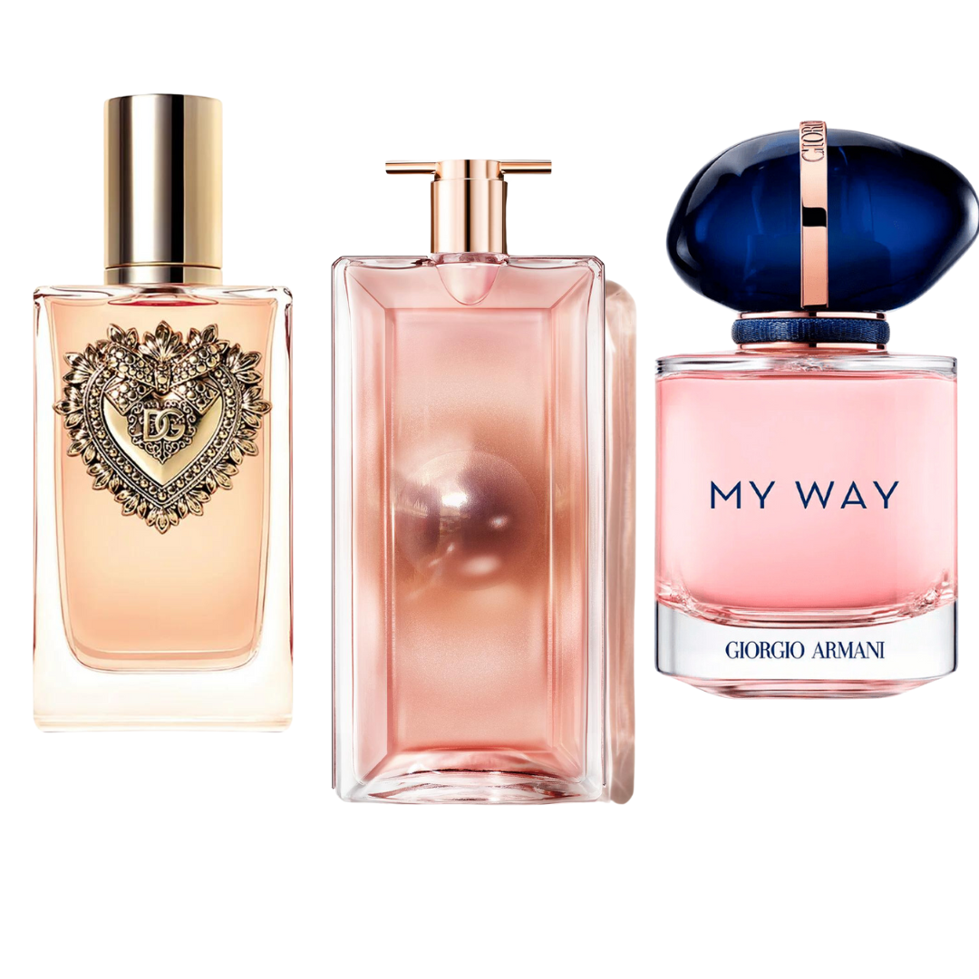 Lot de 3 parfums : DEVOTION, MY WAY & IDÔLE – 100 ml