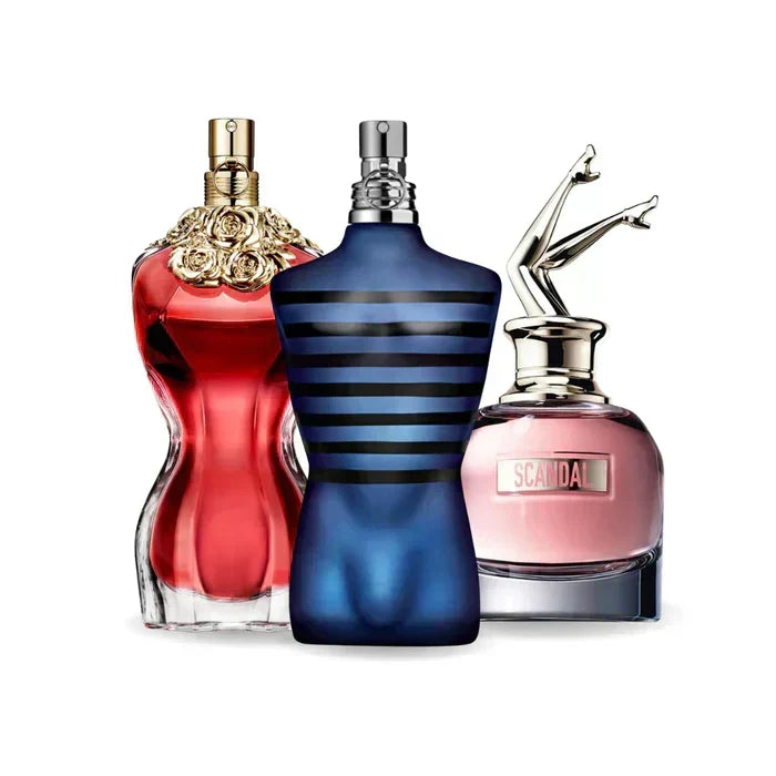 Lot de 3 parfums : LA BELLE, ULTRA MALE & SCANDAL – 100 ml